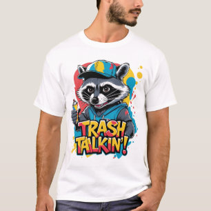 Trash Talkin' Raccoon Street Art T-Shirt
