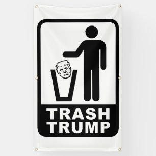 trash trump banner