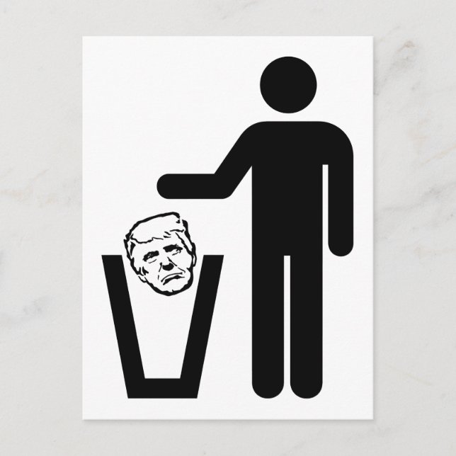 trash trump postcard (Front)