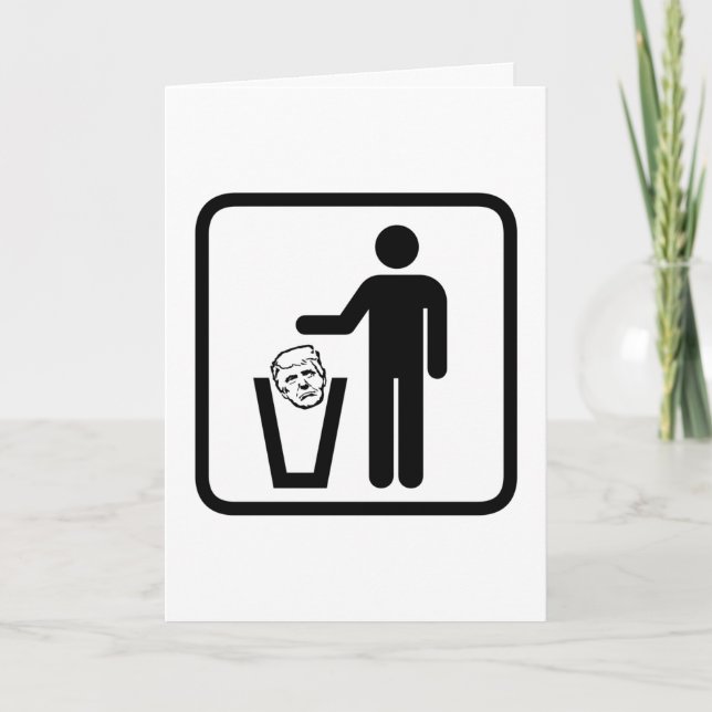 trash trump sign card (Front)