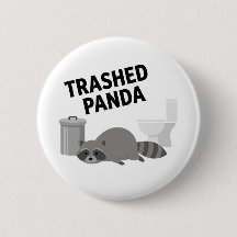 Trashed Panda Funny Drunk Racoon