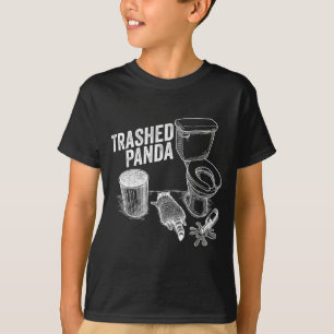 Trashed Panda Funny Drunk Racoon  T-Shirt