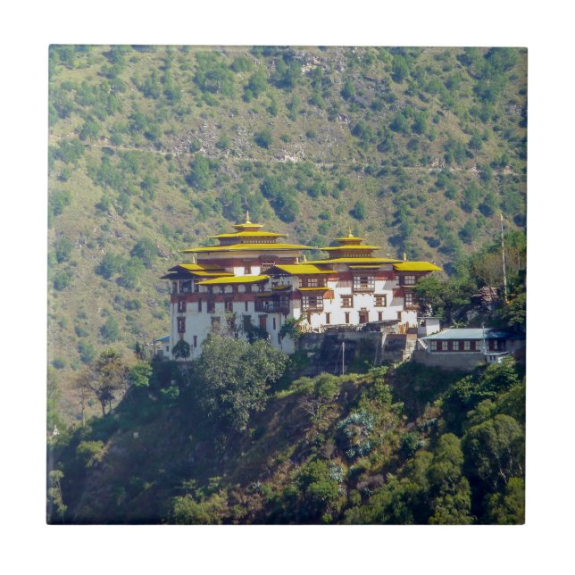 Trashigang Dzong - Eastern Bhutan, Hiamalaya, Asia Tile (Front)
