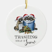 Trashing Through The Snow Raccoons Christmas