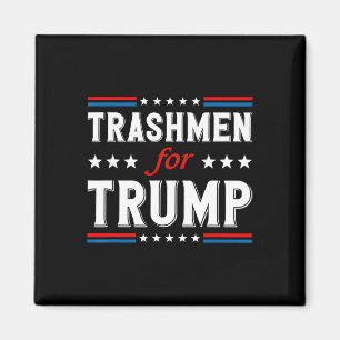 Trashmen For Trump 2025 Funny Election Garbygeman Magnet