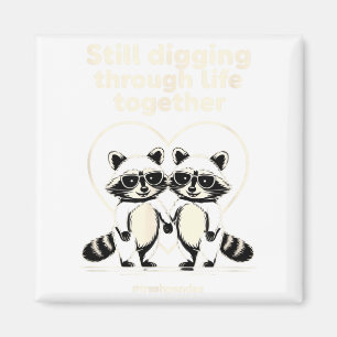 Trashpandas Couples Matching Valentines Day Annive Magnet