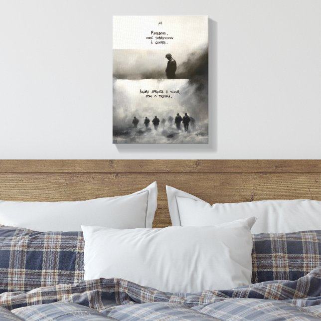 Trauma Canvas Print (Insitu(Bedroom))