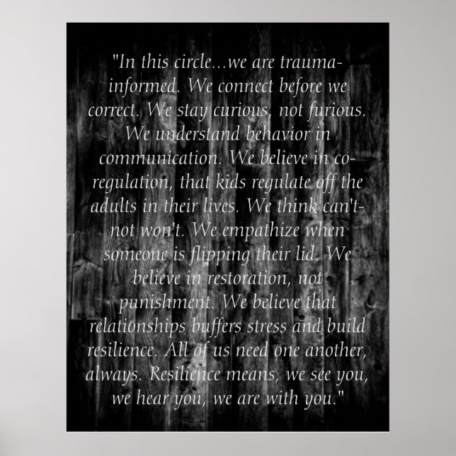 Trauma Informed Quotes Poster (Front)