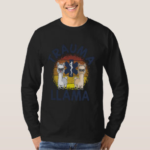 Trauma Llama Birthday, Men Women Kids EMT, Funny A T-Shirt