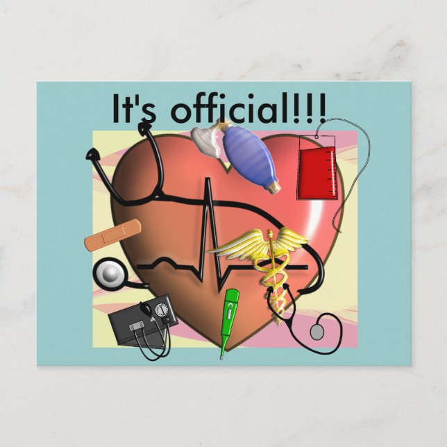 Trauma Nurse Art Gifts Postcard (Front)