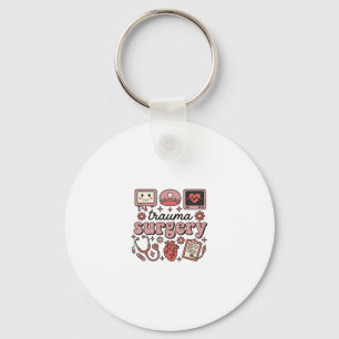Trauma Surgery Vintage Medical Vector Shirt Design Keychain