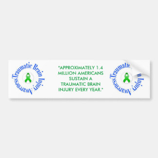 Traumatic Brain Injury Awareness Bumper Sticker