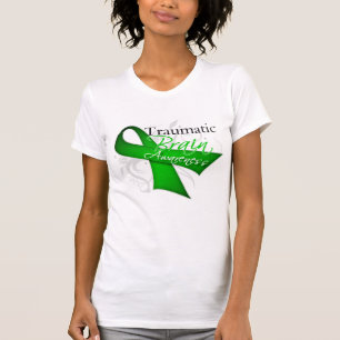 Traumatic Brain Injury Awareness Ribbon T-Shirt