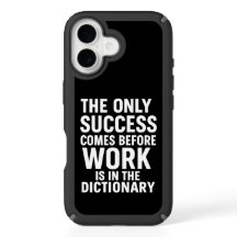 Travail avant succès - coque iphone motivant