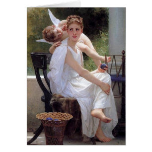 "Travail interrompu" de Bouguereau - Carte