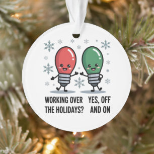 Travail pendant les vacances de Noël Blague drôle 