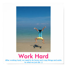 Travail Poster démotivant dur