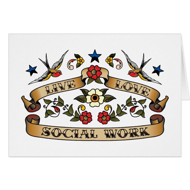 Travail social d'amour vivant (Devant horizontal)