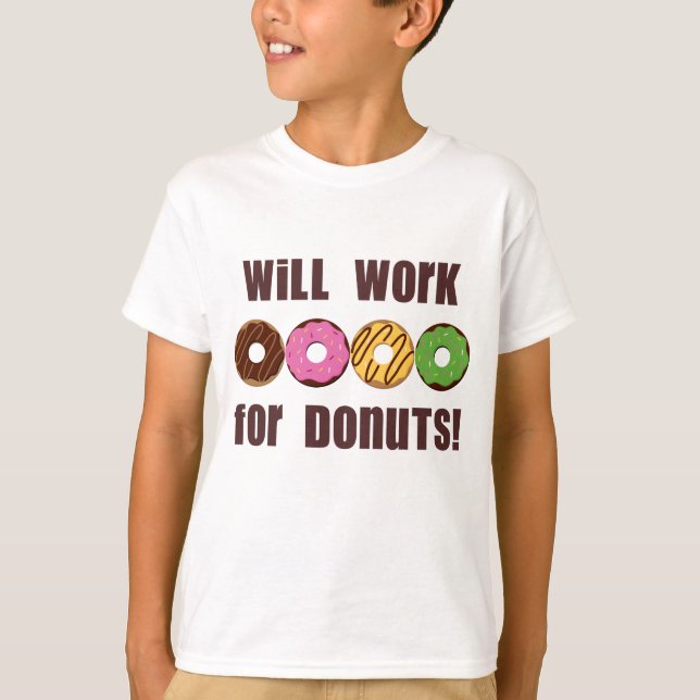 Travaillera pour le T-shirt d'enfants de butées (Devant)