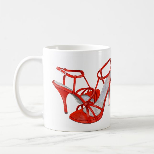 "Travaillera tasse de café pour chaussures" (Gauche)