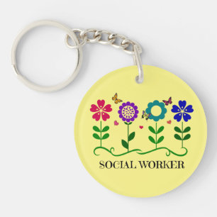 Travailleur social...Fleurs, Coeurs et Papillons.
