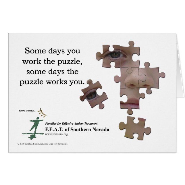 Travaillez les cartes de puzzle (Devant horizontal)