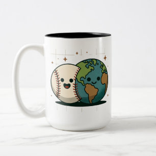 Travball for fan Two-Tone coffee mug