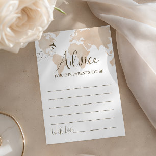 Travel Adventure Awaits Baby Shower Advice Invitation