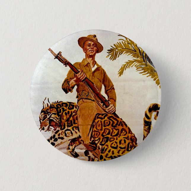Travel? Adventure? Join the Marines! 2 Inch Round Button (Front)