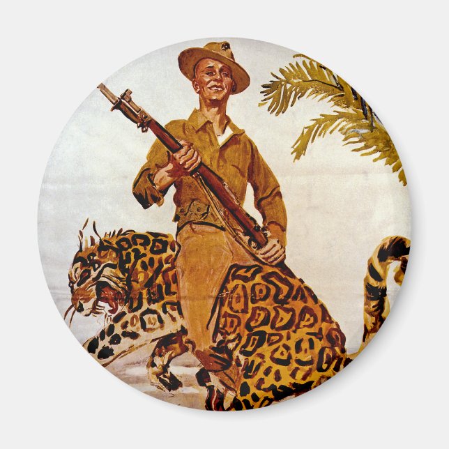 Travel? Adventure? Join the Marines! Magnet (Front)