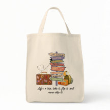 Travel Adventure Tote Bag 