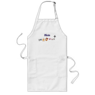 Travel adventures, Cute, Personalized Long Apron