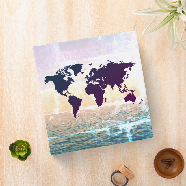 Travel Adventures World Map Add Your Images Binder (In Situ)