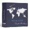 Travel Adventures / World Map Custom Blue