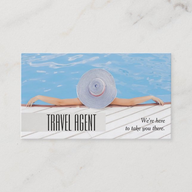 Travel Agency Agent Business Card (Front)