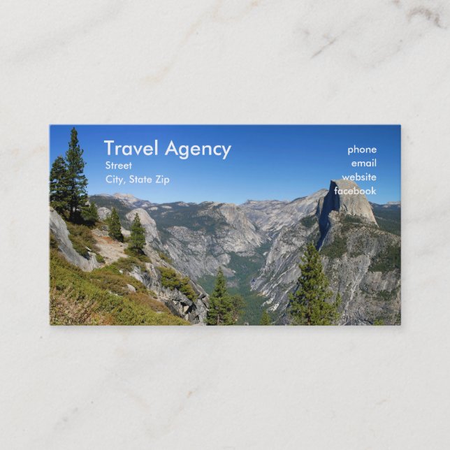 Travel Agency Business Card (Front)