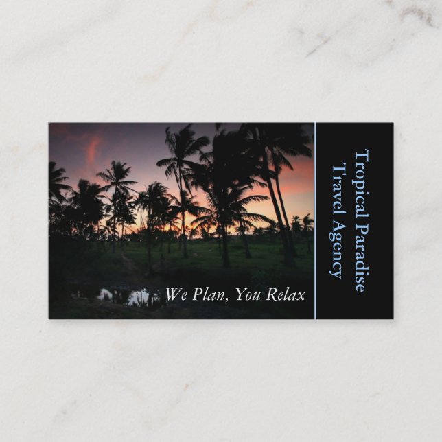 Travel Agency Business Card (Front)