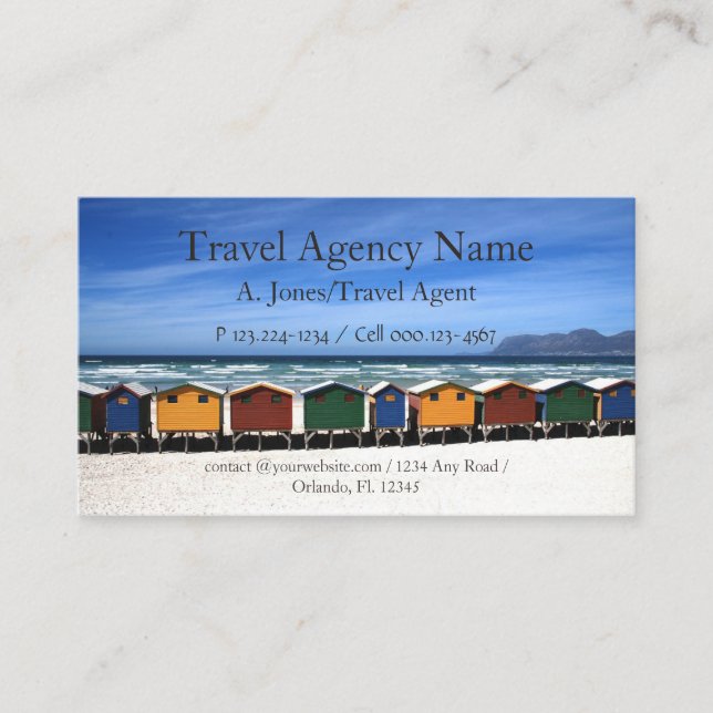 Travel Agency Business Card (Front)
