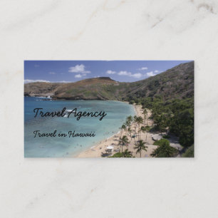 Travel agency Hawaii Business Card