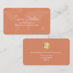 Travel Agency tour agent Business Card