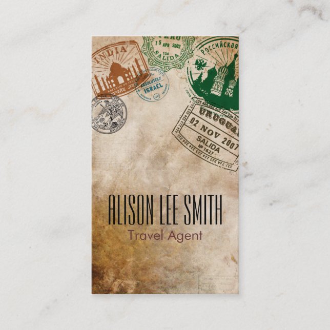 Travel Agent Business Card (Front)