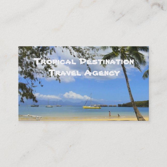 Travel Agent Business Card (Front)