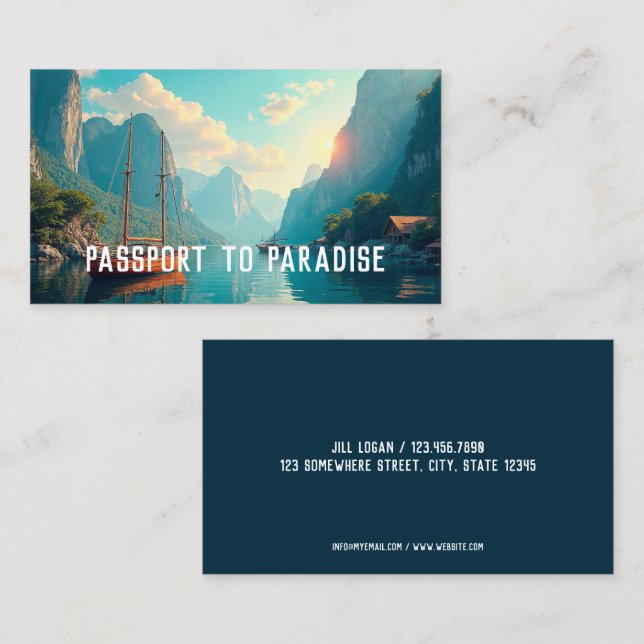 Travel Agent Business Card (Front/Back)