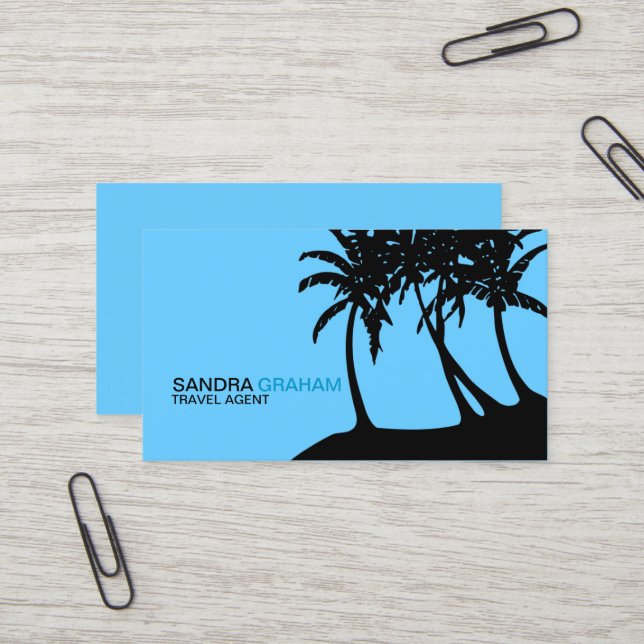 Travel Agent Business Card (Front/Back In Situ)