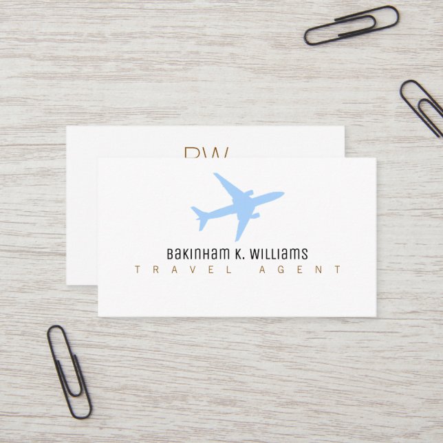 Travel Agent Business Card | Printable Design (Front/Back In Situ)