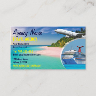 Travel Agent Business Card Template