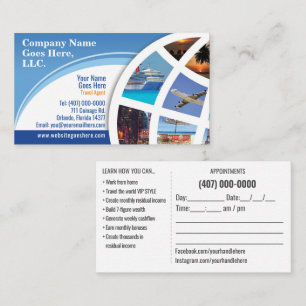 Travel Agent Business Card Template
