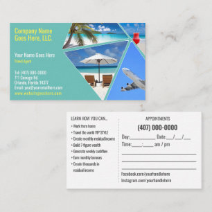 Travel Agent Business Card Template