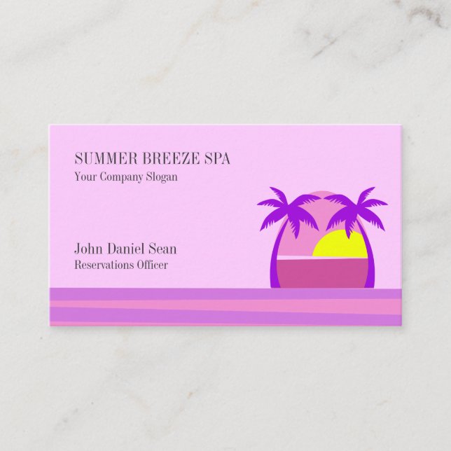 Travel Agent Business Card Template (Front)