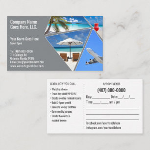 Travel Agent Business Card Template